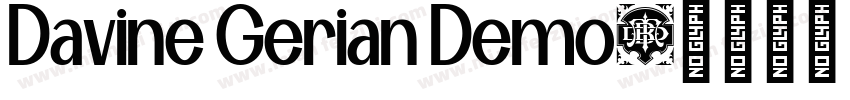 Davine Gerian Demo字体转换